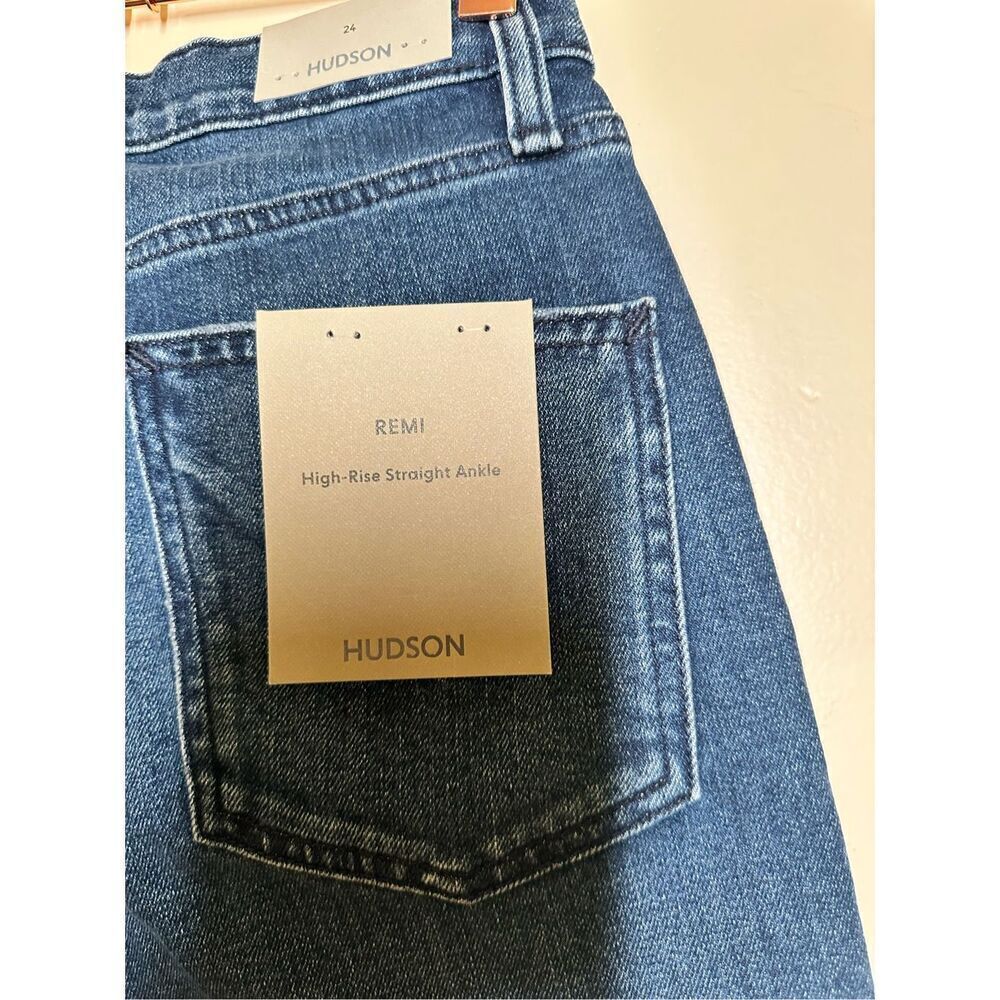 Hudson Remi High Rise Straight Ankle Jeans Size 24 New - Picture 5 of 6
